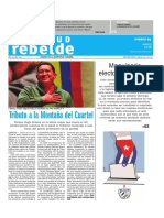 EDICION IMPRESA COMPLETA Diario Juventud Rebelde DOMINICAL. 4 de Marzo de 2018.