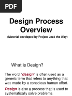 Design Process: (Material Developed by Project Lead The Way)