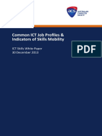 ICT Skills White Paper - Common Job Profiles and Skills Mobility 30 Dec 2013