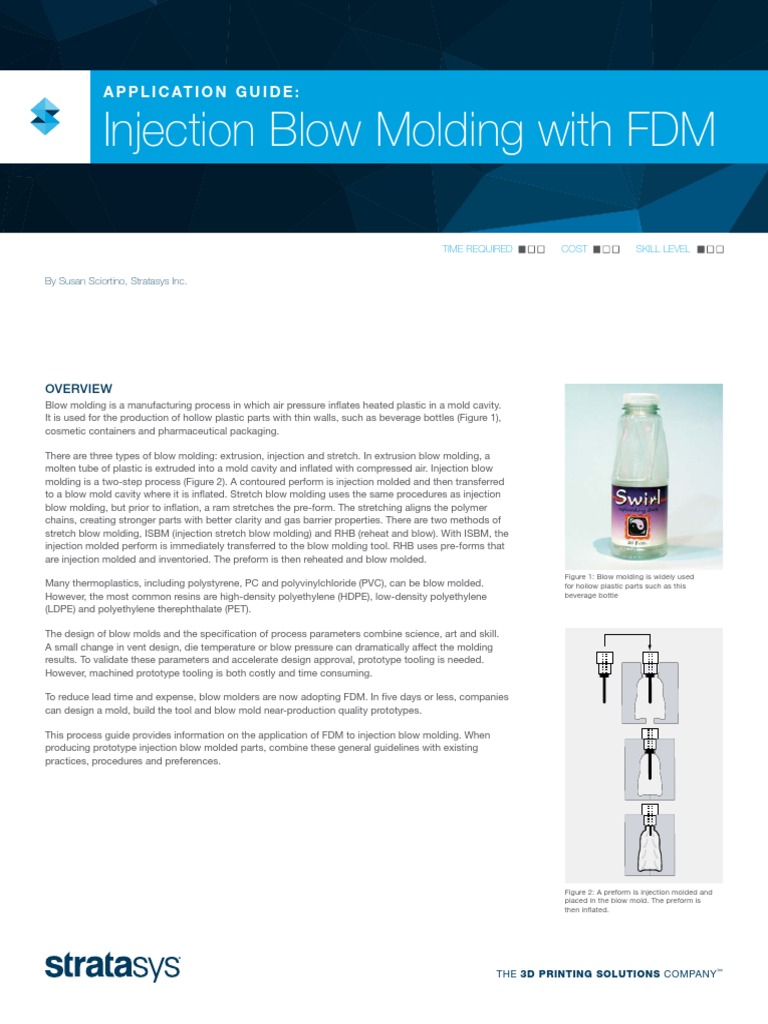 Injection Blow Molding With FDM: Application Guide | PDF | Amorphous ...