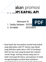 Kebijakan Promosi: PT Kopi Kapal Api