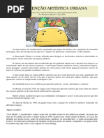 Intervenção Artística Urbana