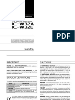 Icom IC-W32A-E Instruction Manual