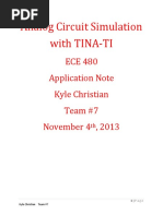 TINA Tutorial: Starting Up | PDF | Electrical Network | Electronic ...
