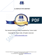 Reflective Report Writing Sample Tutors India