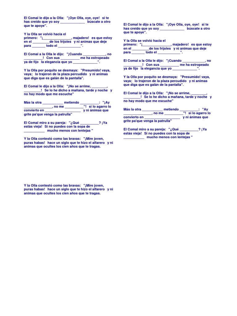 El Comal Le Dijo A La Olla PDF Ocio Naturaleza