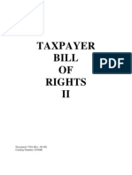 Taxpayer Bill OF Rights II: Document 7394 (Rev. 08-96) Catalog Number 10590R