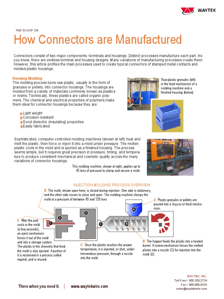 Connector Manufacturing Processes Explained | PDF | Metals | Industries