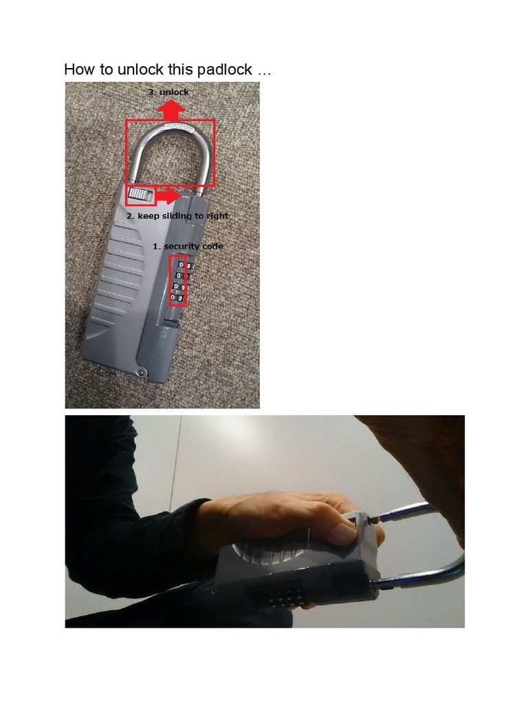 How To Unlock This Padlock PDF