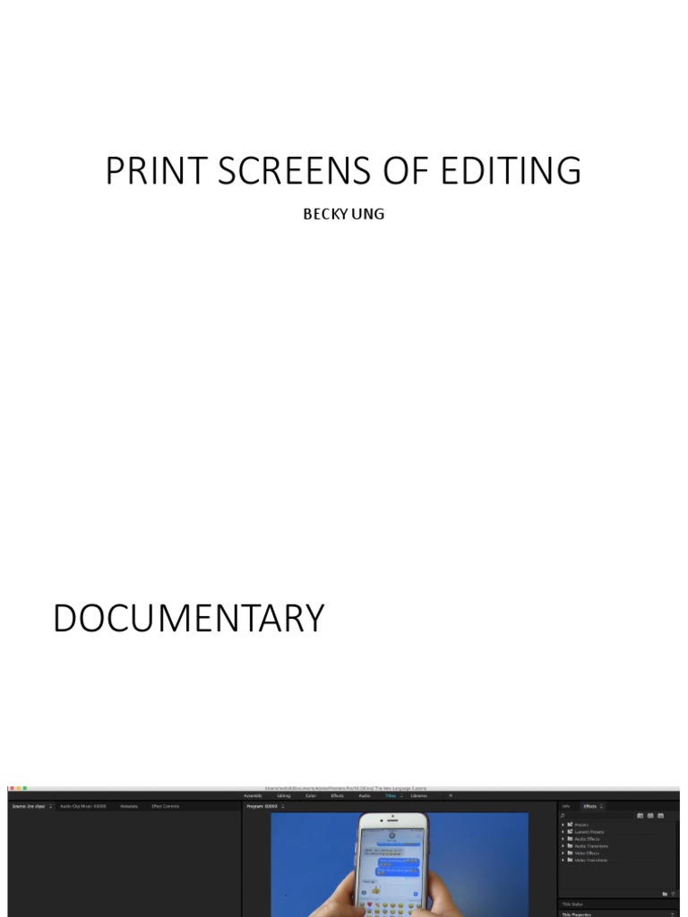 Print Screen of Editing | PDF