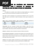 Avaliação Da Eficiência Dos Principais Fungicidas Para o Controle de Doenças Na Cultura Da Soja Em Duas Epocas de Semeadura