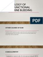 Etiology of Dysfunctional Uterine Bleeding