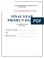 Project Diary For Mba-1