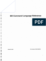 MX Command Language Reference