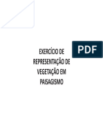 Exercicio de Representacao de Vegetacao em Paisagismo Apostila PDF