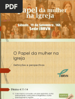 o Papel Da Mulher Na Igreja
