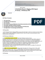 U. S. Navy Office of Naval Intelligence Worldwide Threat To Shipping (WTS) Report 29 January - 28 February 2018