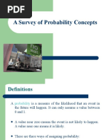 A Survey of Probability Concepts