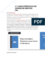 DEFINICIÓN Y CARACTERÍSTICAS DE LOS INDICADORES DE GESTIÓN EMPRESARIAL