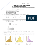 CCGPS Math 6 Grade Unit 6 Study Guide - Statistics: Name: Period: Date