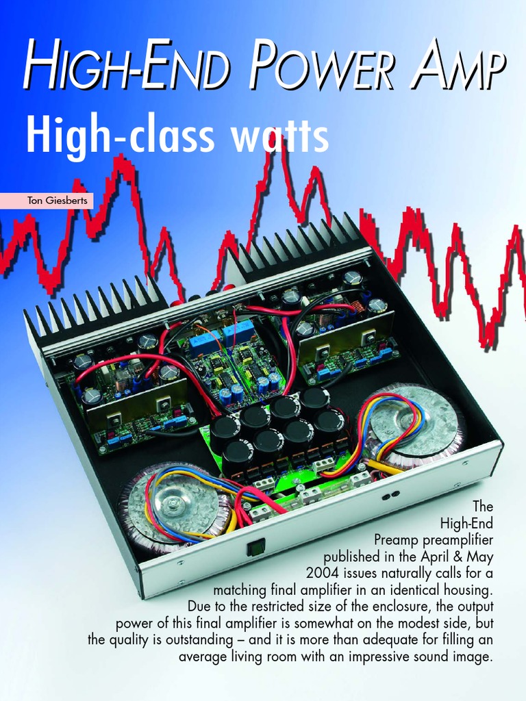 High-End Power Amplifier Design Guide | PDF | Amplifier | Transistor