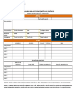 Formulario de Recepcion de Articulos Cientificos