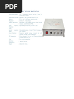 Feature Es and Techn Nical Specifi Ications: AX-04 (L LT)