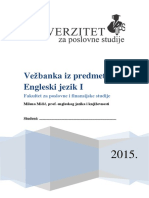 Vežbanka Iz Predmeta Engleski Jezik I - FPFS PDF