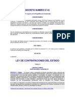 Ley de Contrataciones Del Estado Decreto 57-92