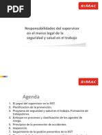 Responsabilidades Del Supervisor en El Marco Legal de La Seguridad y (Salud