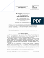 Reliability Functions of Generalized Log Normal Model - Gupta-Lvin PDF