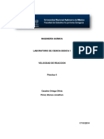 Practica 4 - Velocidad de Reacción