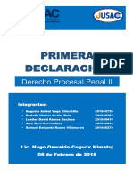 Primera Declaracion