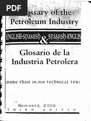 216009829 Diccionario Petrolero Pdf Materials Chemical Substances