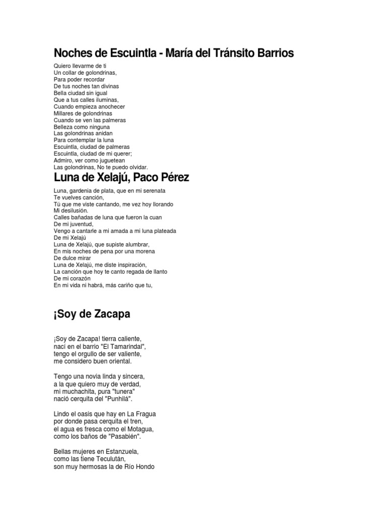 Noches de Escuintla PDF Entretenimiento (general) Ocio