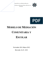 Modelos de Mediación Comunitaria y Escolar