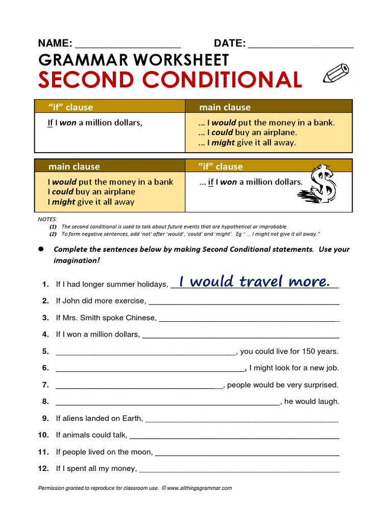 second-conditional-worksheet