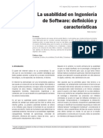 La Usabilidad en Ingenieria de Software - Definicion y Caracteristicas