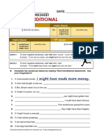 Third Conditionals Worksheet