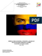 Módulo de Economia y Politica Grado 10° El Estado Colombiano