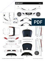 Peugeot Papercraft 308cc PDF
