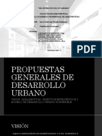 Propuestas Generales de Desarrollo Urbano