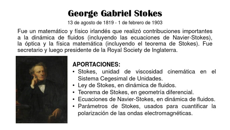 George Gabriel Stokes | PDF | Ciencias sociales | Ciencia y matemáticas