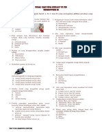 Soal UAS IPA Kelas 6 Semester 2