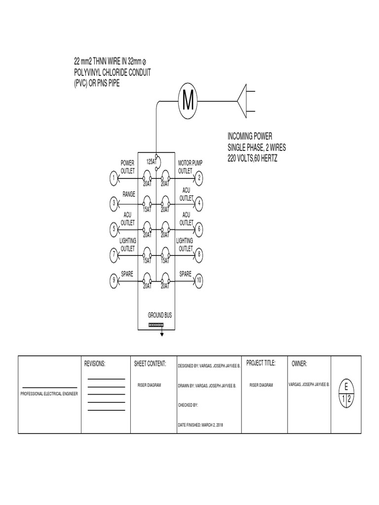 Riser Diagram PDF Building Technology Machines