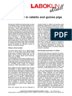 Hematology in Rabbits and Guinea Pigs: Taking A Blood Sample Hematologic Parameters in Rabbits