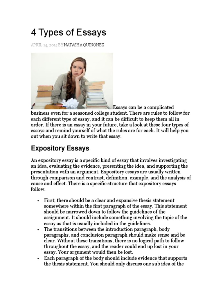 four types of essays pdf