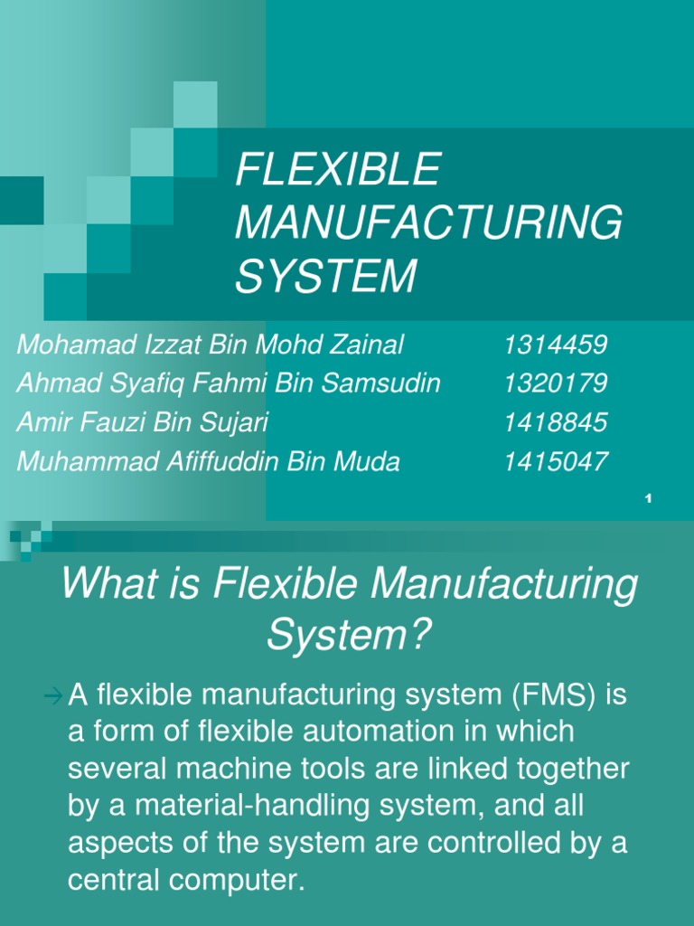 Flexible Manufacturing System PDF Numerical Control Systems