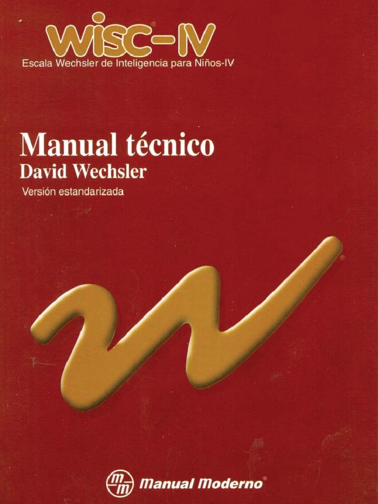 Manual Test WISC IV Manual Moderno PDF PDF