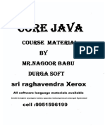 Core Java by Nagoor Babu Sir